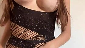 Roommate Dominates Girlfriend in Lingerie During Fucking