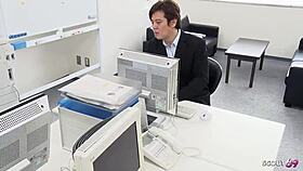 why did the japanese secretary seduce her co-worker to fuck in pantyhose?