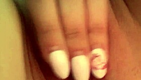 amateur girl shaves her tight pussy and masturbates wetly at home