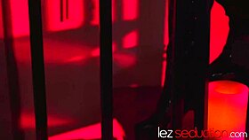 Bondaged teen lesbian loving bdsm play 😈