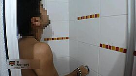 Latina brunette gets passionate hard sex in the shower, complete homemade story.