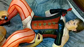 steampunk grannys fingering & cunni cums