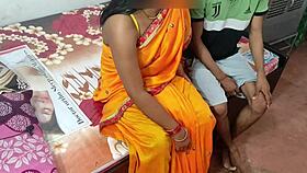 Indian guy fucks Bengali woman in kitchen roleplay