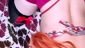 I meet my neighbor trying on new lingerie, we have fun