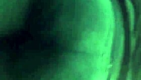 Hidden candid video of leggings in retro style