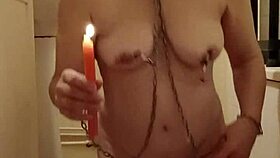 I am a slave doing auto session with candle and uro