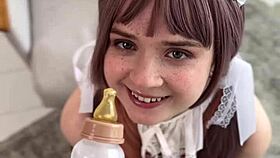 Delicious Reward for the Cute Nerd in College Costume