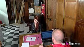 Horny Shy-Looking Redhead Teen 18+ Spends Teasing Us All Her Casting Long