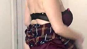 A neighbor with natural tits came to your room what are you going to do with her