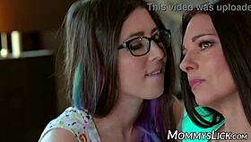 The story of the MILF dominated into lesbian sex with teen