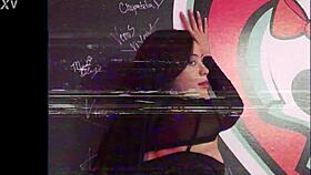 rough pounding rei sky covering her stomach in jizz