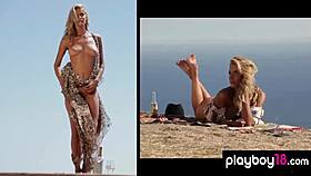 Busty Australian Beauty Lisa Seiffert Poses Outdoors