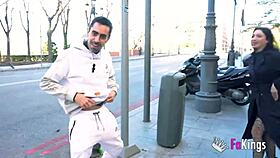 Exploring Madrid with Nelia Estrada's huge tits 😍