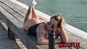 big black cock fucked my ass and pussy in the car backseat on the beachfront 😈