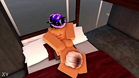 blonde roblox model sophie returns and has fun with headless manager