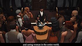 Shemale anal creampies groom before wedding in Sims 4