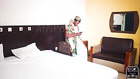 My royal fuck mate enjoys quick homemade sex with ebony beauties