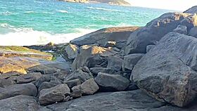 meti a pica em dois de uma s� vez na beira da praia