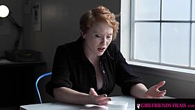 Hairy stripper eats ginger detectives pussy in lesbian 69 fingering clit lick