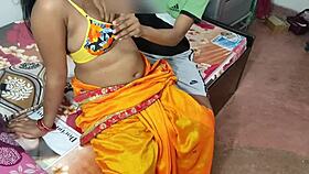 Indian guy fucks Bengali woman in kitchen roleplay