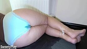 desperate amateur milf wets her panties in homemade bdsm scene