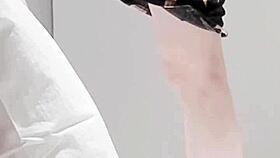 the skinny cute asian student feels so beautiful in adult one piece