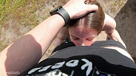 He Mouth Fucked Me Outdoors In Public, Filling Me With Intense Pleasure, And Then Made Me Swallow His Load Completely