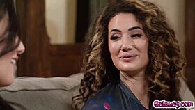 i'm friends with arabelle raphael and sarah arabic having hot lesbian sex on the couch