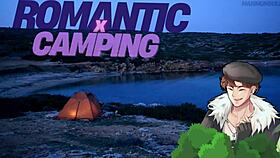 Camping trip turns into sexual adventure with romantic friend of a friend.