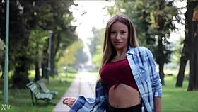 sexy girl dancing in street, come dance with aarina park 😘