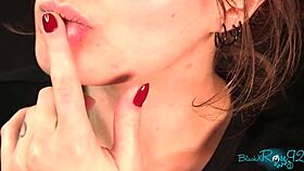 I whisper dirty talk to guide your jerk off with my natural tits