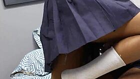 Latin babe provides exceptional massage to partner part 1