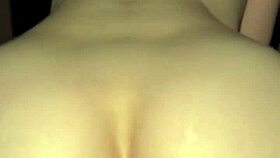 Detailed View of Amateur Milf's Ass Riding in Reverse Cowgirl Creampie