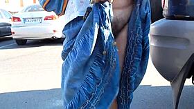 hairy upskirt flashing in the shop?