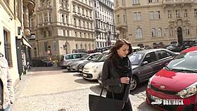 kate ross tasting big cock in public outdoors.