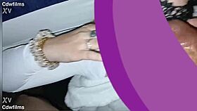 Pretty young petite tatted girl lets me cum on her face after quick blowjob