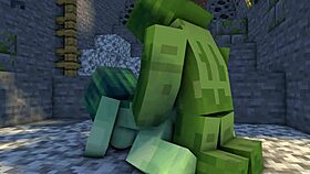 Go Deep In The Cave Minecraft Animation