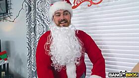 skinny kylie quinn gets spanked and fucked by boyfriend in santa costume