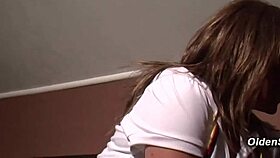 German housewife teases in pantyhose solo?