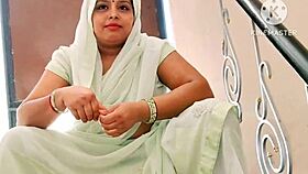 Indian desi neighbour women visit the owner for a friendly chat