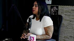 Marcelly mello in sheer red gets dominated