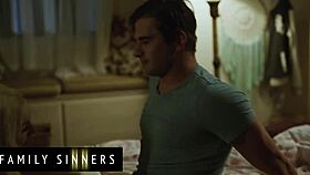 family sinners - hot blondie is sad after her boyfriend leaves her & decides to get over him by fucking her friend