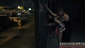 Leather handjob domination for bound lady