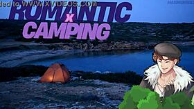 Camping trip turns into sexual adventure with romantic friend of a friend.