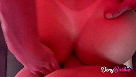 Boss takes hot secretary to motel for exclusive ass worship