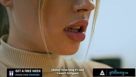 Girlsway - PAWG blonde Anna Claire Clouds submits to dominant boss Casey Calvert for promotion