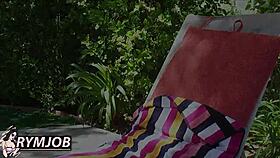 Sara Luvv receives her first lesbian asslicking during an intense rimjob.