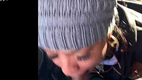 ebony snowboarder gives blowjob