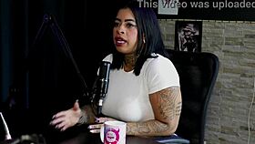 Marcelly mello in sheer red gets dominated