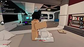 I let myself get fucked and filled up by a horny man on a roblox condo game